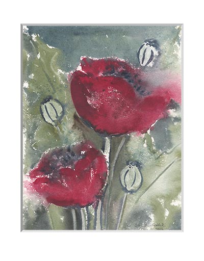 Nr.102 Mohnblumen - Aquarell 2017