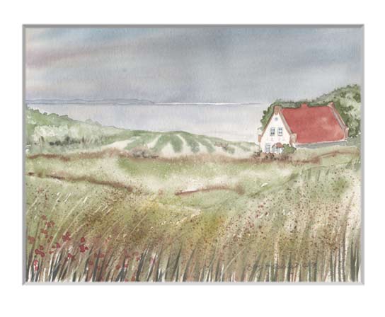 Nr.153 Haus mit rotem Dach - Aquarell 2018