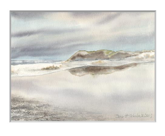 Nr.68 Dünen am Kniepsand - Aquarell 2015