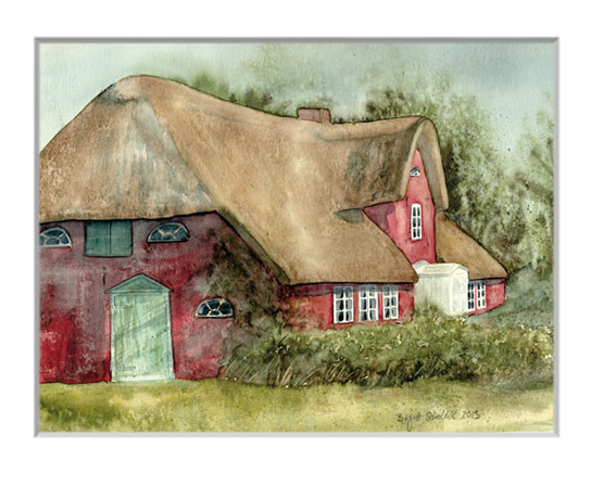 Nr.76 Krückenberghaus - Aquarell 2013